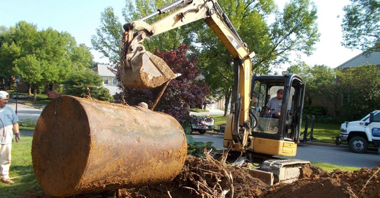 Underground Oil Tank Sweep and Removal